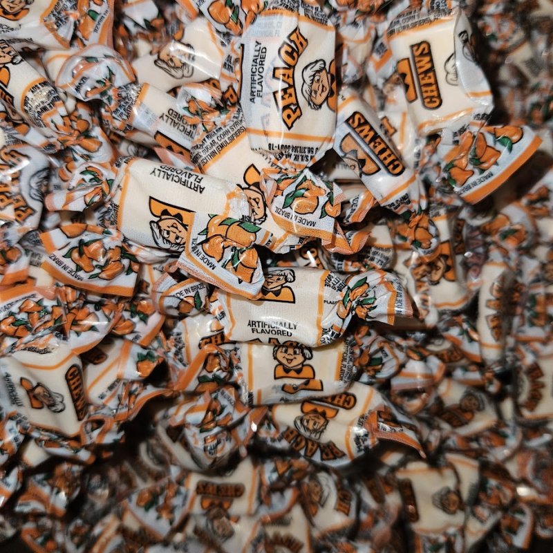 Albert's Fruit Chews Peach - Candy Barrel Myrtle Beach